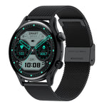 HK8Pro 1,36 Zoll AMOLED-Bildschirm Smartwatch mit Stahlarmband, unterstützt NFC-Funktion / Blutsauerstoffüberwachung, Stahlarmband (Schwarz), Stahlarmband (Gold), Stahlarmband (Silber)