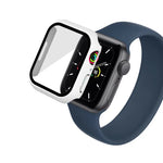 Wasserdichtes PC-Gehäuse mit gehärteter Folie, passend für Apple Watch Series 9 / 8 / 7 (41 mm) und Apple Watch Series 9 / 8 / 7 (45 mm).