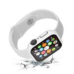 Wasserdichtes PC-Gehäuse mit gehärteter Folie, passend für Apple Watch Series 9 / 8 / 7 (41 mm) und Apple Watch Series 9 / 8 / 7 (45 mm).