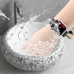 Wasserdichtes PC-Gehäuse mit gehärteter Folie, passend für Apple Watch Series 9 / 8 / 7 (41 mm) und Apple Watch Series 9 / 8 / 7 (45 mm).