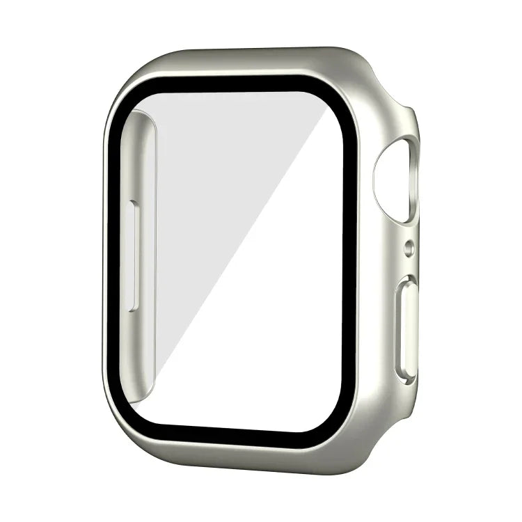 Wasserdichtes PC-Gehäuse mit gehärteter Folie, passend für Apple Watch Series 9 / 8 / 7 (41 mm) und Apple Watch Series 9 / 8 / 7 (45 mm).