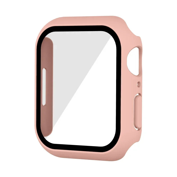 Wasserdichtes PC-Gehäuse mit gehärteter Folie, passend für Apple Watch Series 9 / 8 / 7 (41 mm) und Apple Watch Series 9 / 8 / 7 (45 mm).