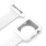 Silicone Nurse Brooch Watch Band Case For Apple Watch Series, 7 41mm / 6&SE&5&4 40mm / 3&2&1 38mm, 7 45mm / 6&SE&5&4 44mm / 3&2&1 42mm