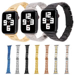 Schmale Armbanduhr mit Schnellverschluss für Apple Watch Series 7 (45 mm), 6, SE, 5, 4 (44 mm), 3, 2, 1 (42 mm), 7 (41 mm), 6, SE, 5, 4 (40 mm), 3, 2, 1 (38 mm) (Blau)