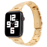 Schmale Armbanduhr mit Schnellverschluss für Apple Watch Series 7 (45 mm), 6, SE, 5, 4 (44 mm), 3, 2, 1 (42 mm), 7 (41 mm), 6, SE, 5, 4 (40 mm), 3, 2, 1 (38 mm) (Blau)