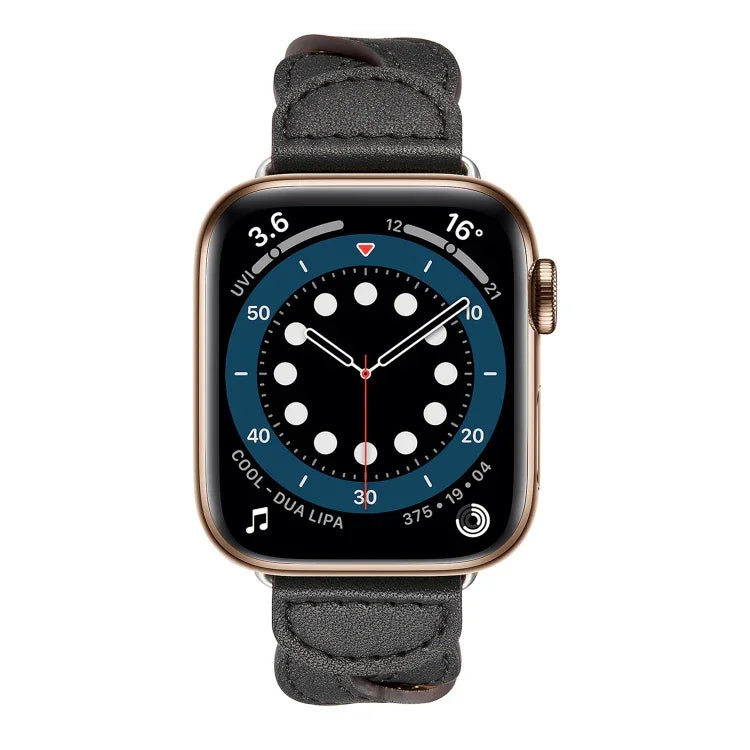 Gewebtes Uhrenarmband für Apple Watch Series 7 (41 mm), 6, SE, 5 und 4 (40 mm), 3, 2 und 1 (38 mm), 7 (45 mm), 6, SE, 5 und 4 (44 mm) und 3, 2 und 1 (42 mm)
