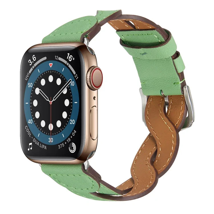 Gewebtes Uhrenarmband für Apple Watch Series 7 (41 mm), 6, SE, 5 und 4 (40 mm), 3, 2 und 1 (38 mm), 7 (45 mm), 6, SE, 5 und 4 (44 mm) und 3, 2 und 1 (42 mm)
