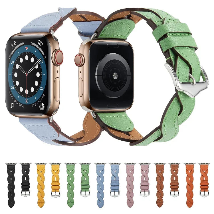 Gewebtes Uhrenarmband für Apple Watch Series 7 (41 mm), 6, SE, 5 und 4 (40 mm), 3, 2 und 1 (38 mm), 7 (45 mm), 6, SE, 5 und 4 (44 mm) und 3, 2 und 1 (42 mm)