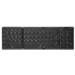 B089 Bluetooth Foldable Keyboard with Numeric, B089(Silver), B089 (Black)