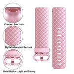 Official Pattern Metallic Watch Strap, For FITBIT Charge 3