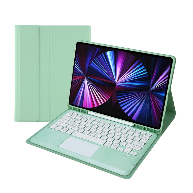 T12B-A Abnehmbares Touchpad Bluetooth-Tastatur Leder-Tablet-Hülle, Für iPad Air 13 2025 / 2024 / Pro 12,9 Zoll 2021/2020/2018