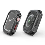 Carbon Fiber Contrast Color Protective Case, For Apple Watch Series 9 / 8 / 7 41mm, For Apple Watch Series 9 / 8 / 7 45mm, For Apple Watch Series 6 & SE & 5 & 4 44mm, For Apple Watch Series 6 & SE & 5 & 4 40mm
