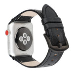 Glitzerndes Echtleder-Uhrenarmband für Apple Watch Series 7 (41 mm), 6, SE, 5 und 4 (40 mm), 3, 2 und 1 (38 mm), 7 (45 mm), 6, SE, 5 und 4 (44 mm) sowie 3, 2 und 1 (42 mm)