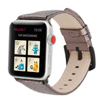 Glitzerndes Echtleder-Uhrenarmband für Apple Watch Series 7 (41 mm), 6, SE, 5 und 4 (40 mm), 3, 2 und 1 (38 mm), 7 (45 mm), 6, SE, 5 und 4 (44 mm) sowie 3, 2 und 1 (42 mm)