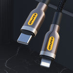 awei CL-125L Type-C / USB-C zu 8 Pin Schnelllade-Datenkabel, Länge: 1m