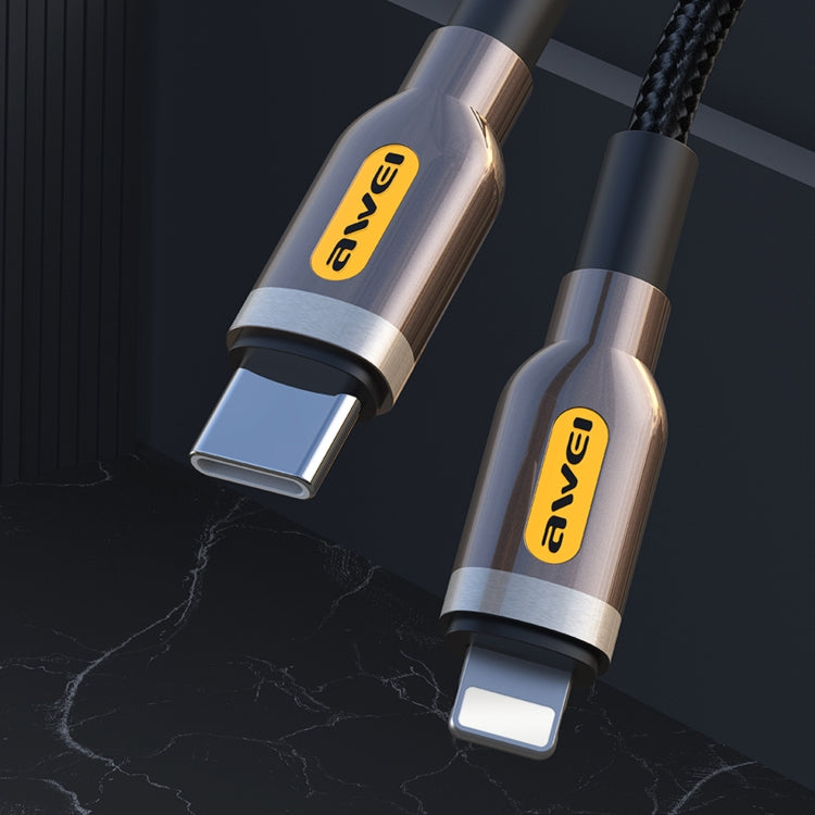awei CL-125L Type-C / USB-C zu 8 Pin Schnelllade-Datenkabel, Länge: 1m