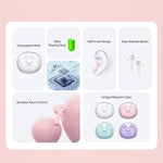 USAMS BU12 TWS Halboffener In-Ear Bluetooth 5.1 Kabelloser Ohrhörer, USAMS BU12