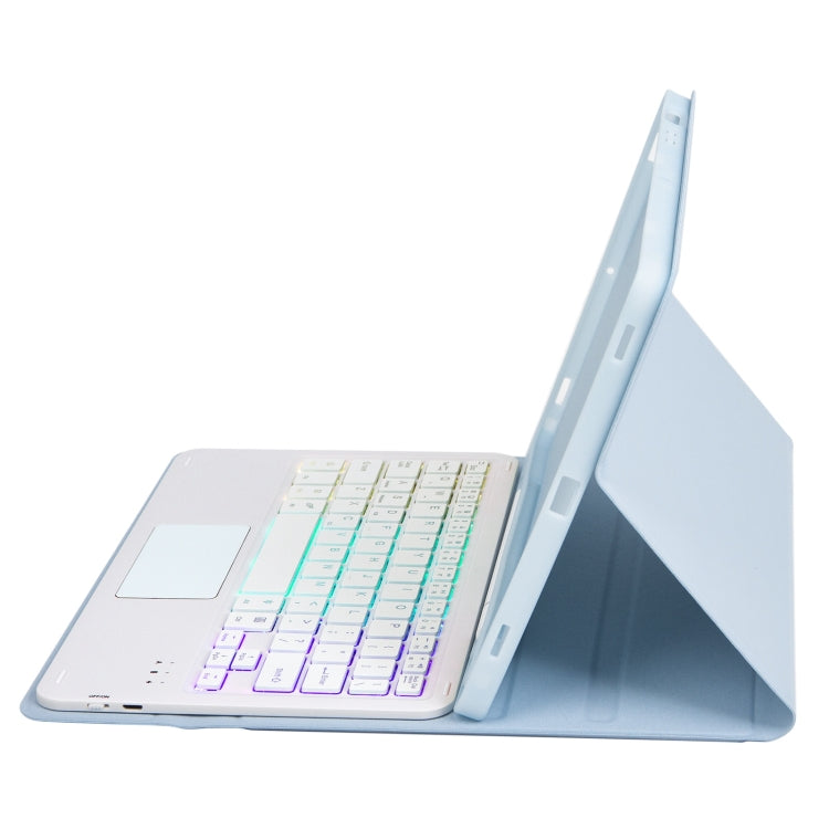 T07B-AS Hautgefühl Stiftschacht Touchpad Bluetooth-Tastatur Leder-Tablet-Hülle, Für iPad 9,7 2018&2017 / Pro 9,7 / Air 2, Für iPad 10,2 2021&2020&2019/Air 2019/Pro 10,5, Für iPad Air 11 2025 / 2024 / Pro 11 2021&2020&2018