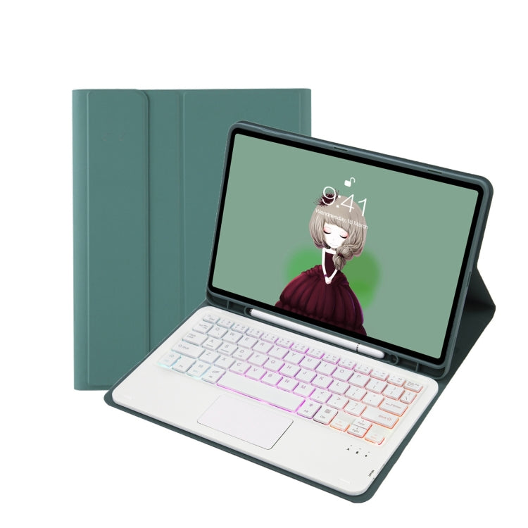 T07B-AS Hautgefühl Stiftschacht Touchpad Bluetooth-Tastatur Leder-Tablet-Hülle, Für iPad 9,7 2018&2017 / Pro 9,7 / Air 2, Für iPad 10,2 2021&2020&2019/Air 2019/Pro 10,5, Für iPad Air 11 2025 / 2024 / Pro 11 2021&2020&2018