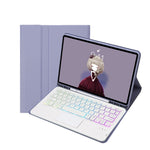 T07B-AS Hautgefühl Stiftschacht Touchpad Bluetooth-Tastatur Leder-Tablet-Hülle, Für iPad 9,7 2018&2017 / Pro 9,7 / Air 2, Für iPad 10,2 2021&2020&2019/Air 2019/Pro 10,5, Für iPad Air 11 2025 / 2024 / Pro 11 2021&2020&2018