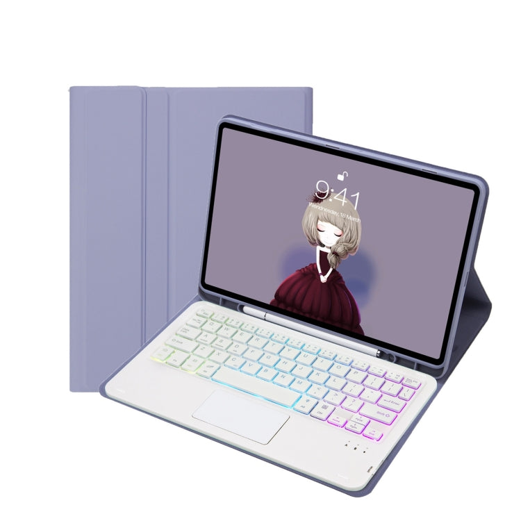 T07B-AS Hautgefühl Stiftschacht Touchpad Bluetooth-Tastatur Leder-Tablet-Hülle, Für iPad 9,7 2018&2017 / Pro 9,7 / Air 2, Für iPad 10,2 2021&2020&2019/Air 2019/Pro 10,5, Für iPad Air 11 2025 / 2024 / Pro 11 2021&2020&2018