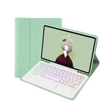 T07B-AS Hautgefühl Stiftschacht Touchpad Bluetooth-Tastatur Leder-Tablet-Hülle, Für iPad 9,7 2018&2017 / Pro 9,7 / Air 2, Für iPad 10,2 2021&2020&2019/Air 2019/Pro 10,5, Für iPad Air 11 2025 / 2024 / Pro 11 2021&2020&2018