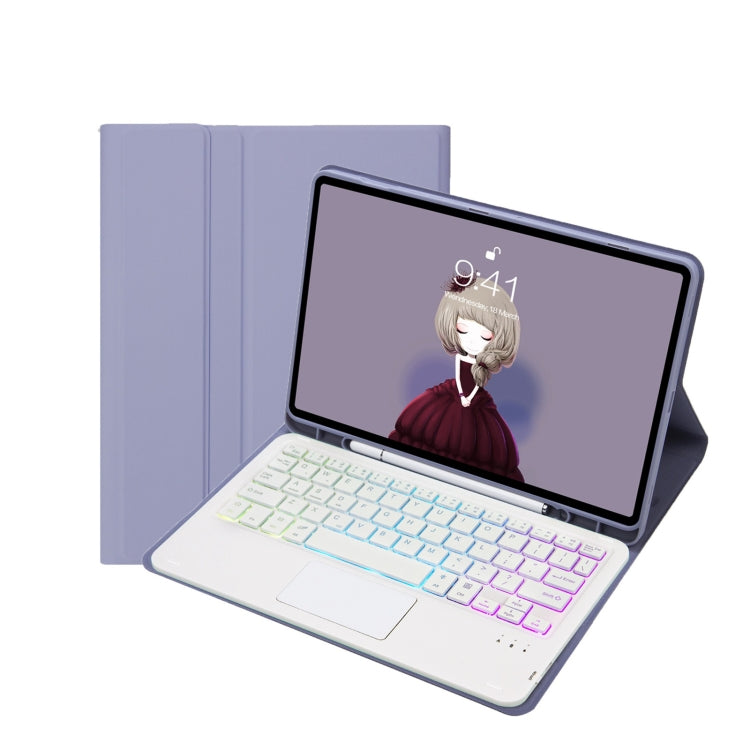 T07B-AS Hautgefühl Stiftschacht Touchpad Bluetooth-Tastatur Leder-Tablet-Hülle, Für iPad 9,7 2018&2017 / Pro 9,7 / Air 2, Für iPad 10,2 2021&2020&2019/Air 2019/Pro 10,5, Für iPad Air 11 2025 / 2024 / Pro 11 2021&2020&2018