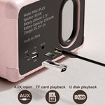 HM11 PLUS Tragbarer HIFI Mini Retro Kabelloser Bluetooth Lautsprecher, HM11 PLUS (Gelb), HM11 PLUS (Schwarz), HM11 PLUS (Lila), HM11 PLUS (Pink), HM11 PLUS (Grün)