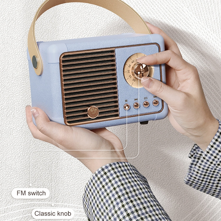 HM11 PLUS Tragbarer HIFI Mini Retro Kabelloser Bluetooth Lautsprecher, HM11 PLUS (Gelb), HM11 PLUS (Schwarz), HM11 PLUS (Lila), HM11 PLUS (Pink), HM11 PLUS (Grün)
