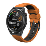 Trapezoidal Three-row Hole Silicone Watch Band, For Huawei Watch GT Runner