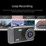 Anytek A60 Auto 4 Zoll IPS Bildschirm HD 1080P 170 Grad Weitwinkel Dual Kamera ADAS Fahrtenschreiber, A60