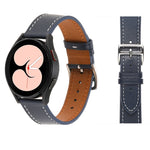 Armband aus schlichtem Ledergewebe, für Samsung Galaxy Watch4 40mm / 44mm