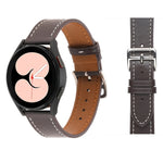 Armband aus schlichtem Ledergewebe, für Samsung Galaxy Watch4 40mm / 44mm