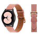 Armband aus schlichtem Ledergewebe, für Samsung Galaxy Watch4 40mm / 44mm
