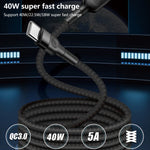 5A Beauty Tattoo USB Ladekabel, Kabellänge: 1m, USB-C / Type-C, Micro USB, 8 Pin