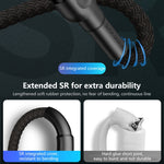 5A Beauty Tattoo USB Ladekabel, Kabellänge: 1m, USB-C / Type-C, Micro USB, 8 Pin
