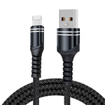 6A Geflochtenes USB Ladekabel, Kabellänge: 1m, USB-C / Type-C, Micro USB, 8 Pin