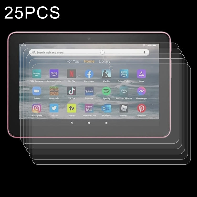25 Stk. 9H 2.5D explosionsgeschützte gehärtete Tablet-Glasfolie für TCL Tab 10s / Enjoy 2 / T10 / T10S / Honor X8 / Honor 8 Lite / Lenovo K10C X6E6F / Teclast P30T, für TCL Tab 10s / Enjoy 2 / T10 / T10S / Honor X8 / Honor 8 Lite (25 Stk.)