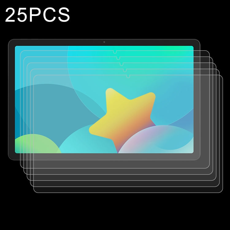 25 Stk. 9H 2.5D explosionsgeschützte gehärtete Tablet-Glasfolie für TCL Tab 10s / Enjoy 2 / T10 / T10S / Honor X8 / Honor 8 Lite / Lenovo K10C X6E6F / Teclast P30T, für TCL Tab 10s / Enjoy 2 / T10 / T10S / Honor X8 / Honor 8 Lite (25 Stk.)