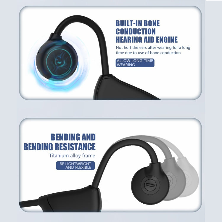 BH328 Bluetooth 5.3 Wasserdichter Knochenleitungs-Sport-Bluetooth-Ohrhörer, BH328