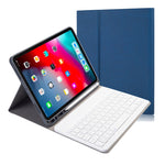 Stoffstruktur Abnehmbare magnetische Bluetooth-Tastatur Horizontale Klapp-Lederhülle für iPad Pro 11 2020 / 2018 mit Halter & Stifthalter, RK11, RK11D Hintergrundbeleuchtung