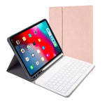 Stoffstruktur Abnehmbare magnetische Bluetooth-Tastatur Horizontale Klapp-Lederhülle für iPad Pro 11 2020 / 2018 mit Halter & Stifthalter, RK11, RK11D Hintergrundbeleuchtung