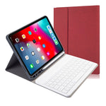 Stoffstruktur Abnehmbare magnetische Bluetooth-Tastatur Horizontale Klapp-Lederhülle für iPad Pro 11 2020 / 2018 mit Halter & Stifthalter, RK11, RK11D Hintergrundbeleuchtung