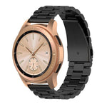 46 mm langes dreireihiges Edelstahl-Uhrenarmband für Galaxy Watch