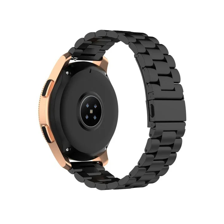 46 mm langes dreireihiges Edelstahl-Uhrenarmband für Galaxy Watch