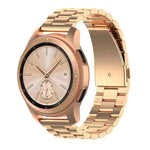 46 mm langes dreireihiges Edelstahl-Uhrenarmband für Galaxy Watch