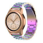 46 mm langes dreireihiges Edelstahl-Uhrenarmband für Galaxy Watch