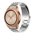 46 mm langes dreireihiges Edelstahl-Uhrenarmband für Galaxy Watch