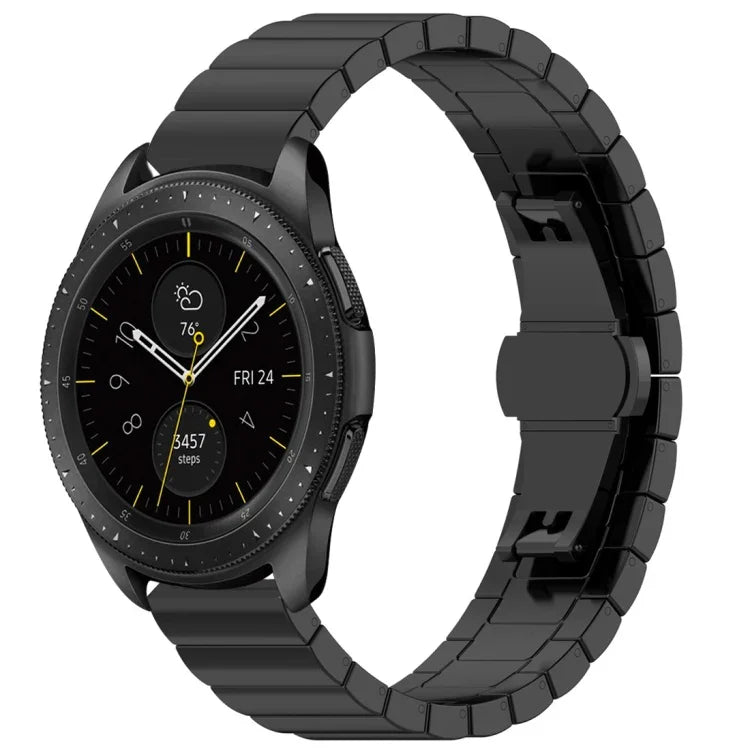46 mm Edelstahlarmband mit Faltschließe, für Galaxy Watch
