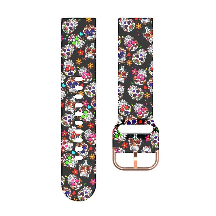 46 mm Silikonarmband mit Aufdruck, für Galaxy Watch